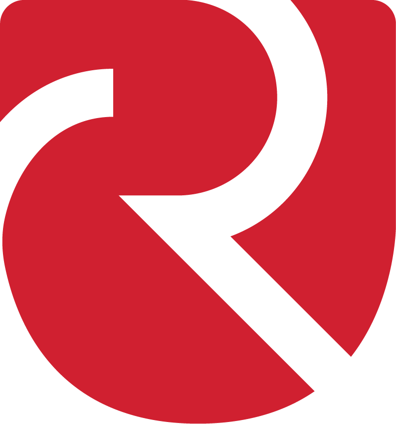 Large stylized R